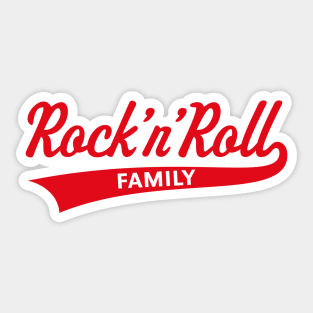 Rock 'n' Roll Family (Rock And Roll Family / Red) Sticker